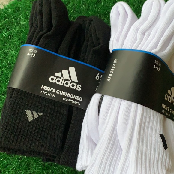 2 packs - 6 pairs sets Adidas  Cushioned Crew - Picture 9 of 10